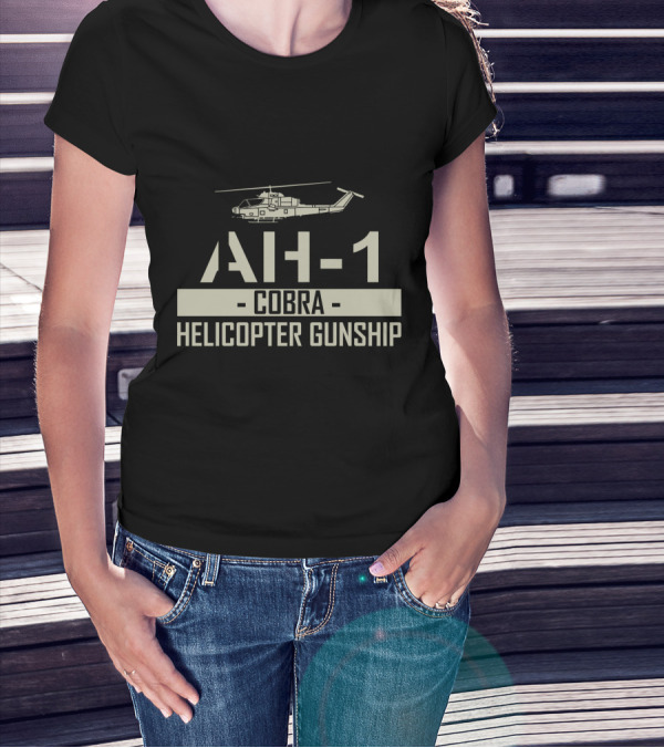 AH 1 Cobra Helicopter Gunship Retro Military T-Shirt