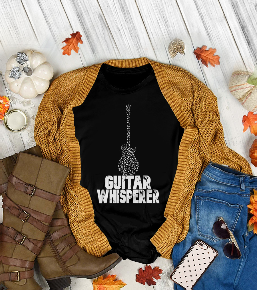 Guitar Whisperer Musical Notes T-Shirt
