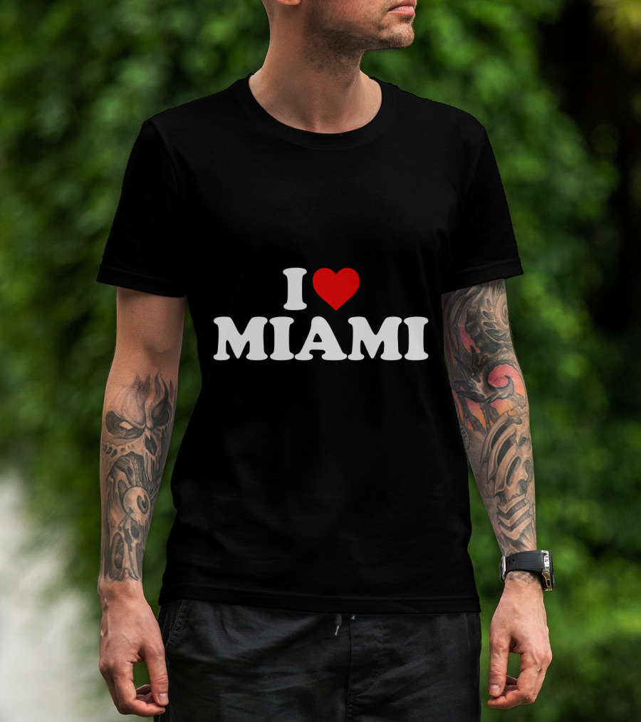 I Love Miami Heart Icon T-Shirt
