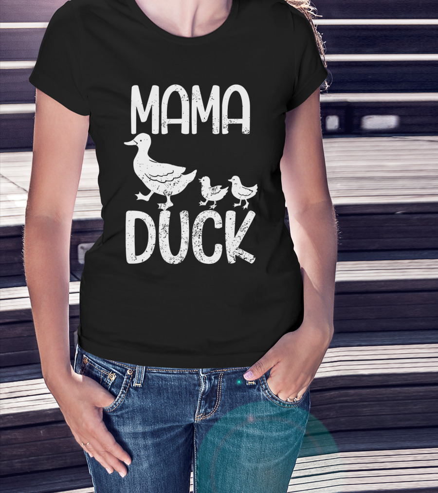 Mama Duck With Kids Mothersday T-Shirt
