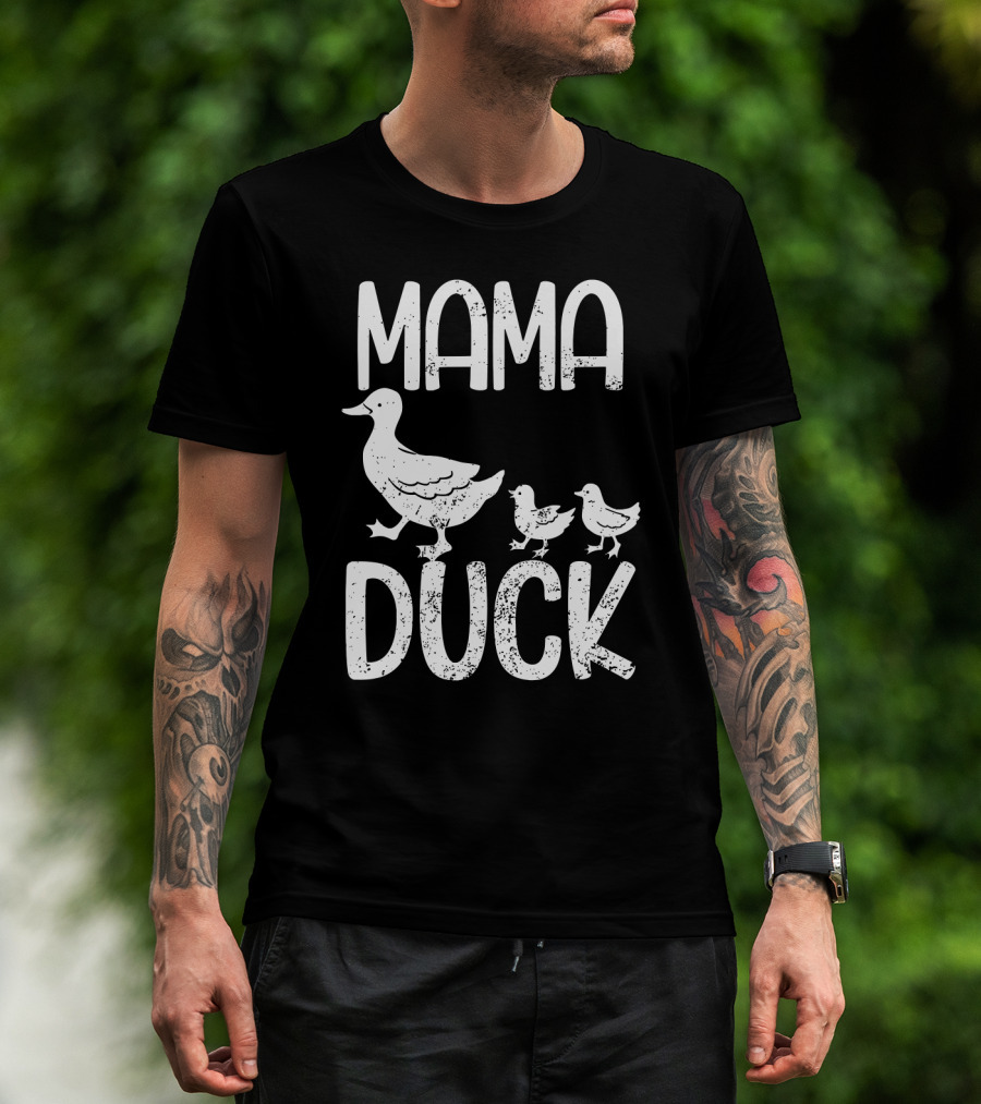 Mama Duck With Kids Mothersday T-Shirt