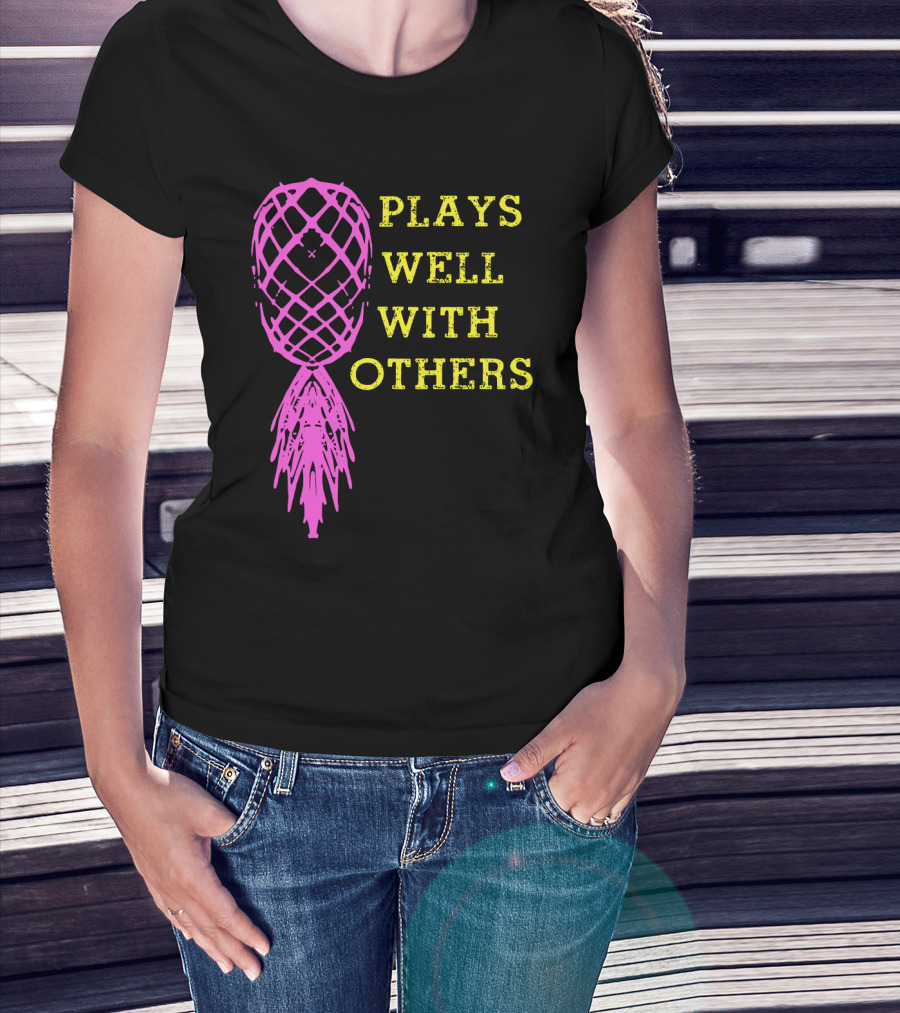 Plays Well With Others Pineapple Abstract Xylophone T-Shirt