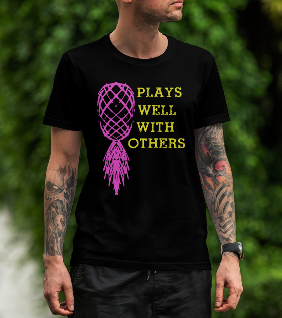 Plays Well With Others Pineapple Abstract Xylophone T-Shirt