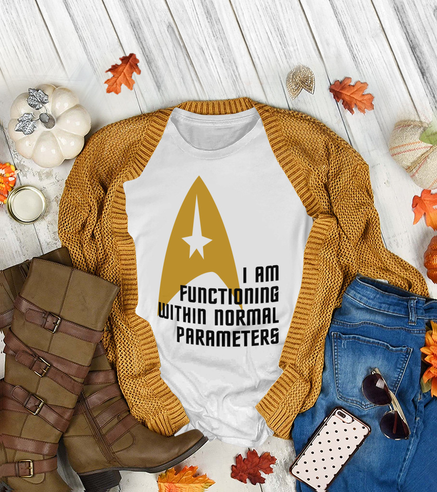 I AM FUNCTIONING WITHIN NORMAL PARAMETERS STAR TREK ICONIC DELTA T-Shirt