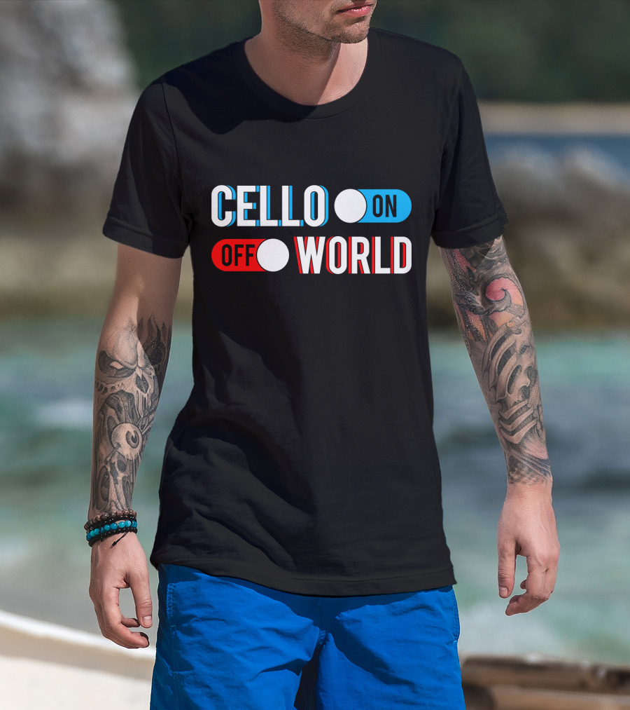Cello On Off World T-Shirt