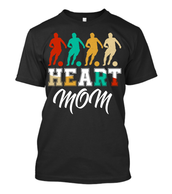 Soccer Heart Mom Vintage Dribbling T-Shirt