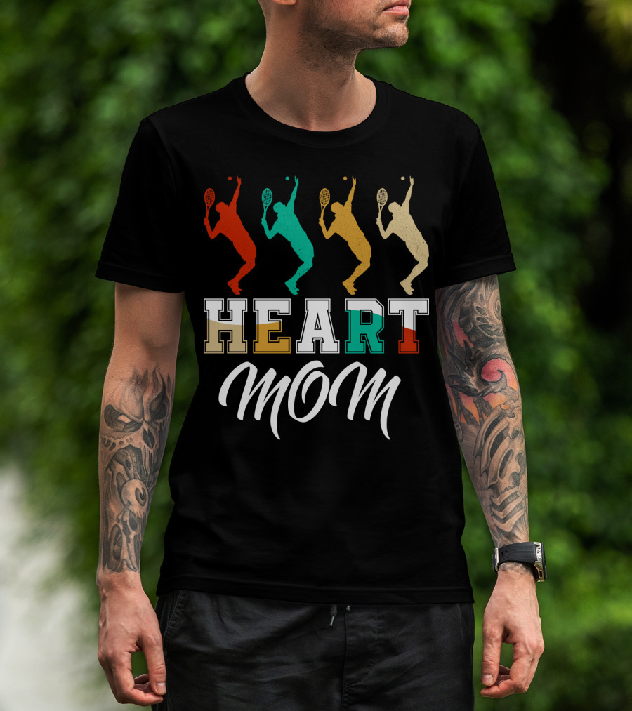 Tennis Heart Mom T-Shirt