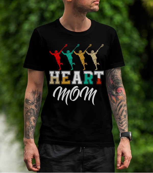 Heart Mom Lacrosse Players Vintage T-Shirt
