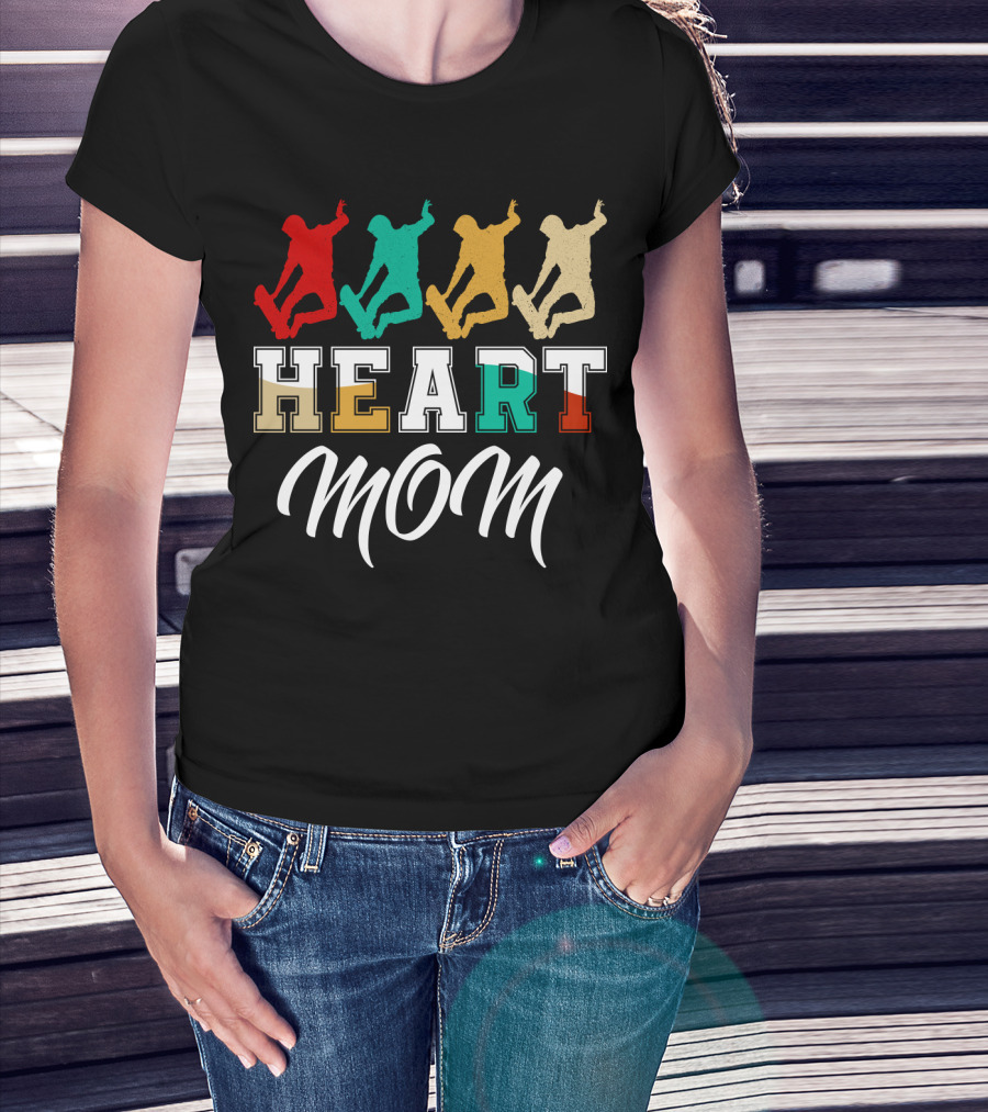 HEART MOM Skateboarding T-Shirt