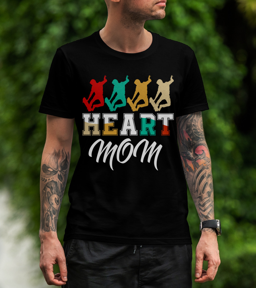 HEART MOM Skateboarding T-Shirt