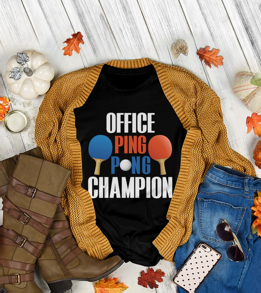 OFFICE PING PONG CHAMPION PADDLE T-Shirt