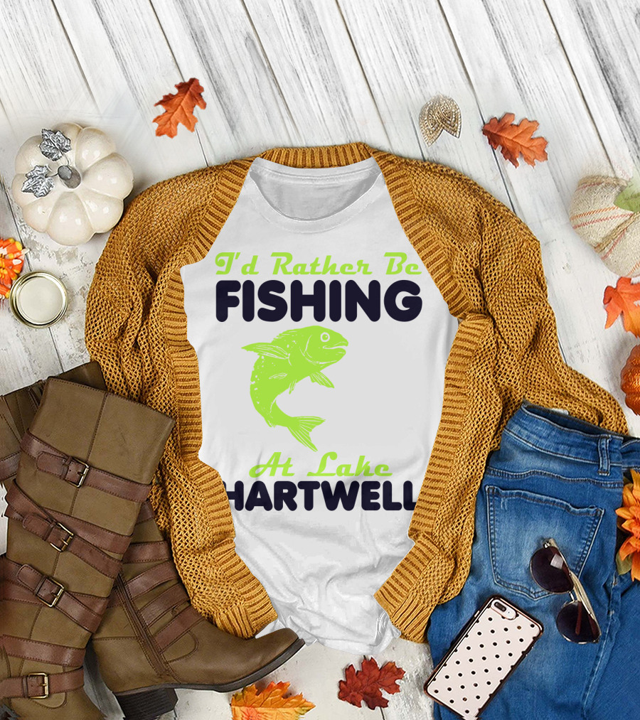 I'd Rather Be Fishing at Lake Hartwell T-Shirt