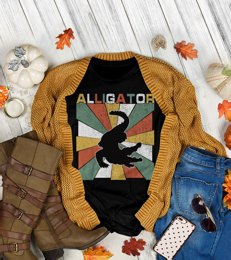 Alligator Retro 70s Vintage T-Shirt