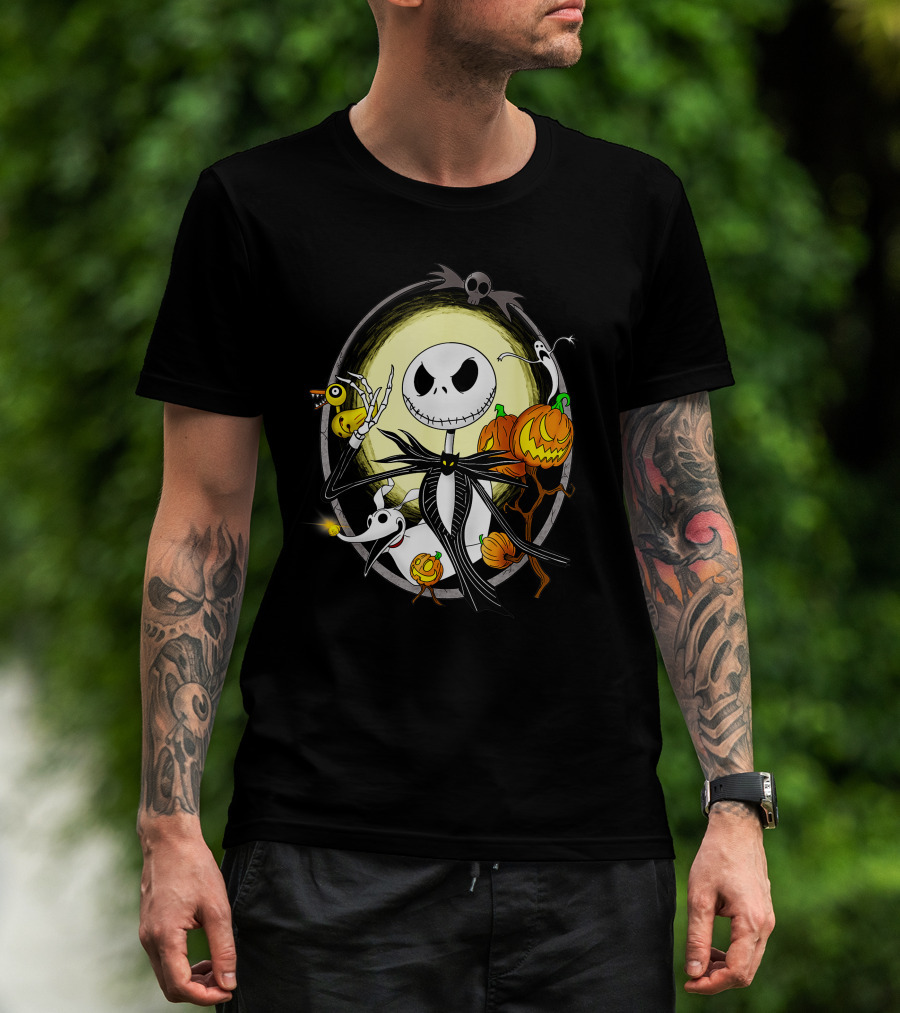 Jack Skellington Halloween Celebration Scene T-Shirt
