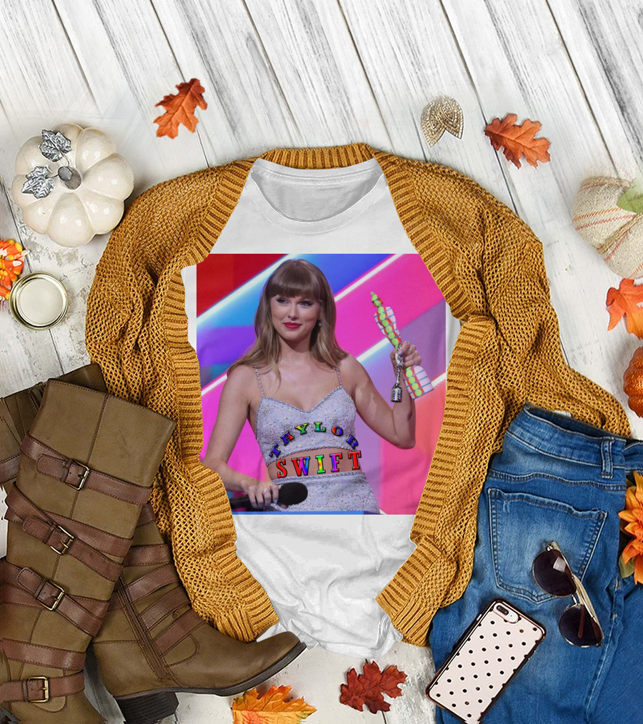 Taylor Swift Singer Songwriter Colorful Text Award Moment T-Shirt