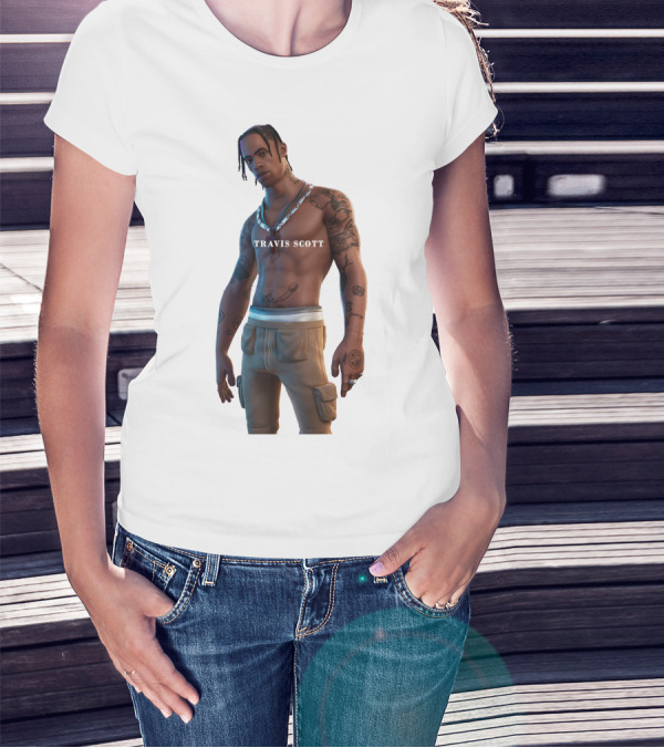 TRAVIS SCOTT Fortnite Outfit Tattoo T-Shirt