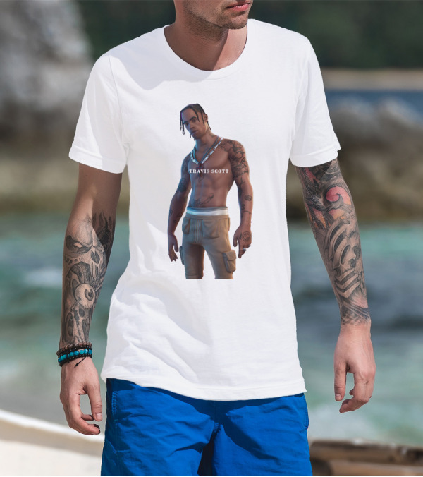 TRAVIS SCOTT Fortnite Outfit Tattoo T-Shirt