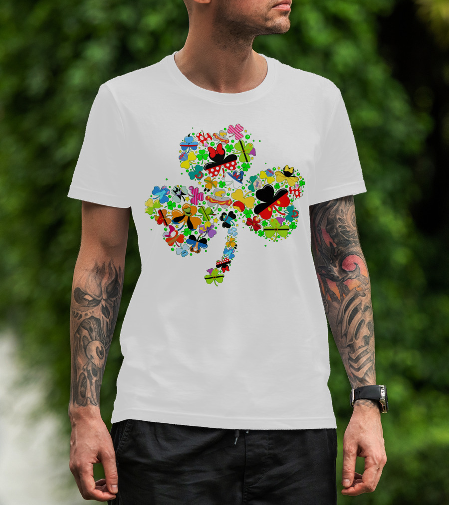 DN Shamrocks Mickey Minnie Colorful Elements T-Shirt