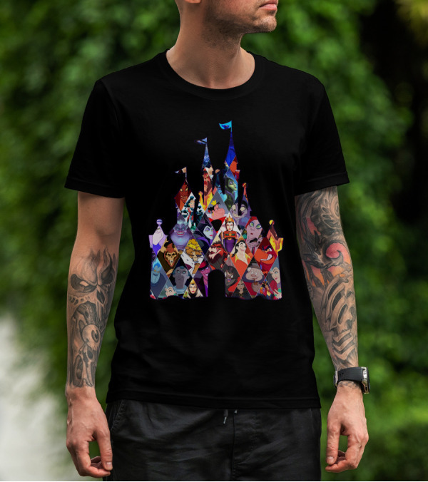 Disney Villains Castle Silhouette Collection T-Shirt