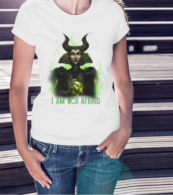 I Am Not Afraid Maleficent Dark Magic Horns T-Shirt