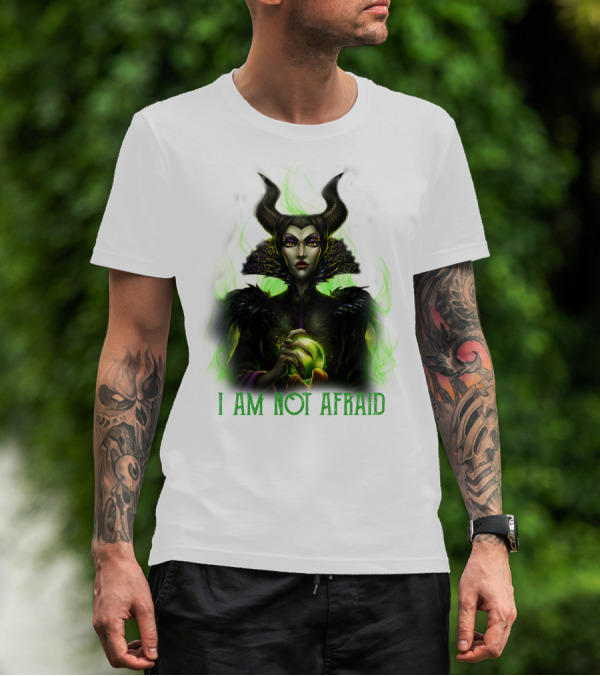 I Am Not Afraid Maleficent Dark Magic Horns T-Shirt