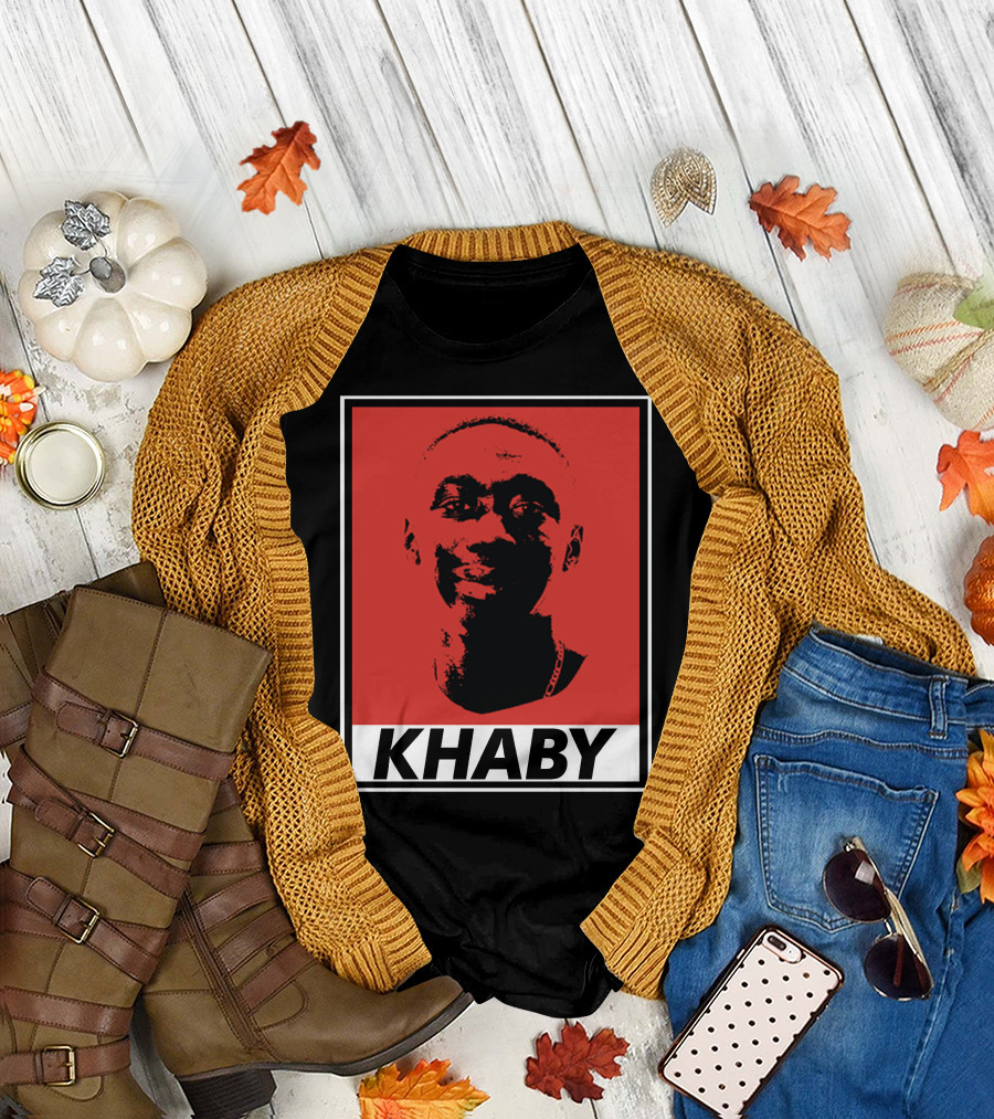 Khaby Lame Bold Graphic Red and Black T-Shirt