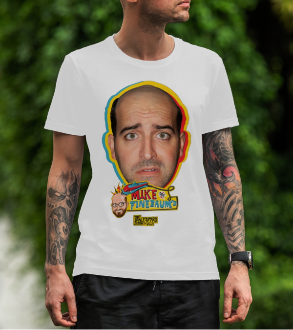 Mike Finebaum's Funny Cartoon Style Portrait Paul Finebaum Show T-Shirt