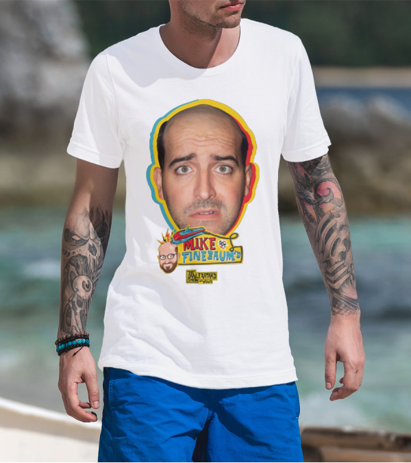 Mike Finebaum's Funny Cartoon Style Portrait Paul Finebaum Show T-Shirt