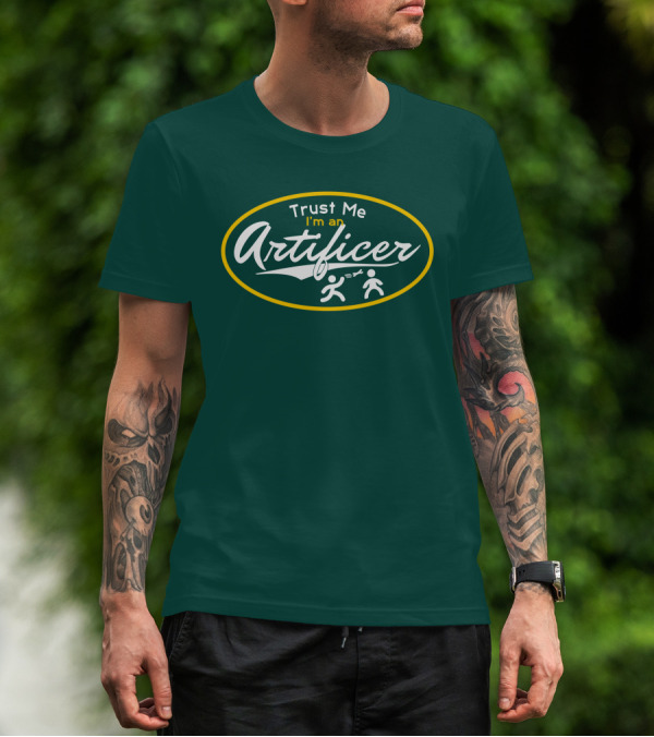 Trust Me I'm An Artificer Wand Symbols T-Shirt