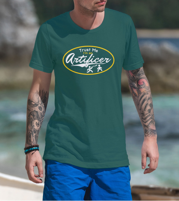 Trust Me I'm An Artificer Wand Symbols T-Shirt