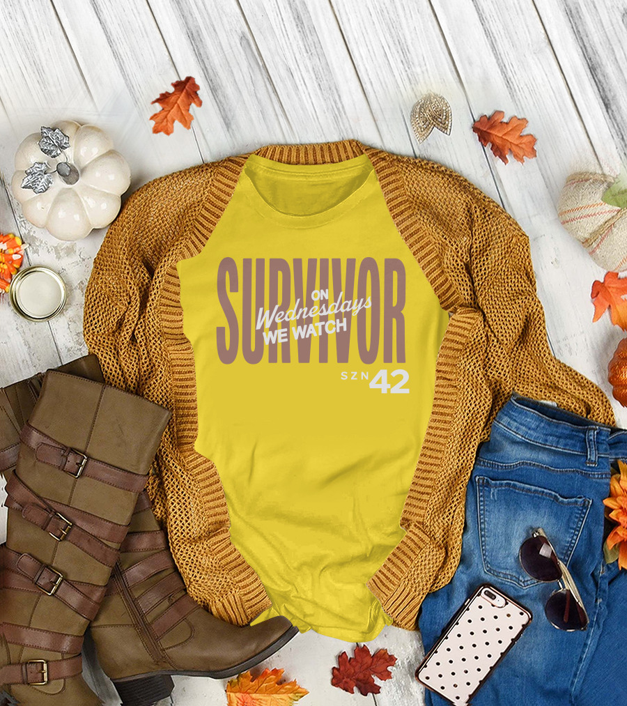 Survivor On Wednesdays We Watch SZN 42 T-Shirt