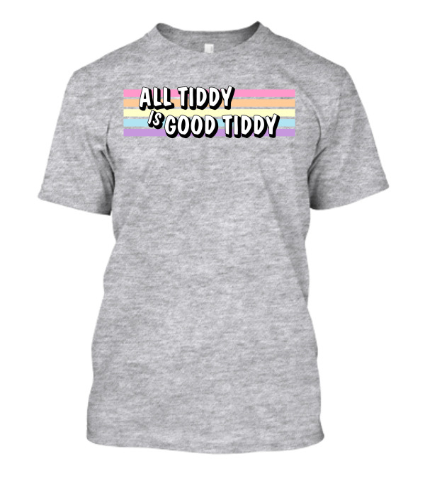 All Tiddy Is Good Tiddy Pastel Pride Stripes T-Shirt