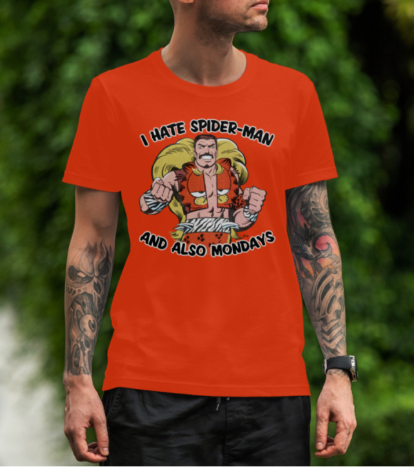 I Hate Spider-Man And Also Mondays Kraven The Hunter Comic T-Shirt