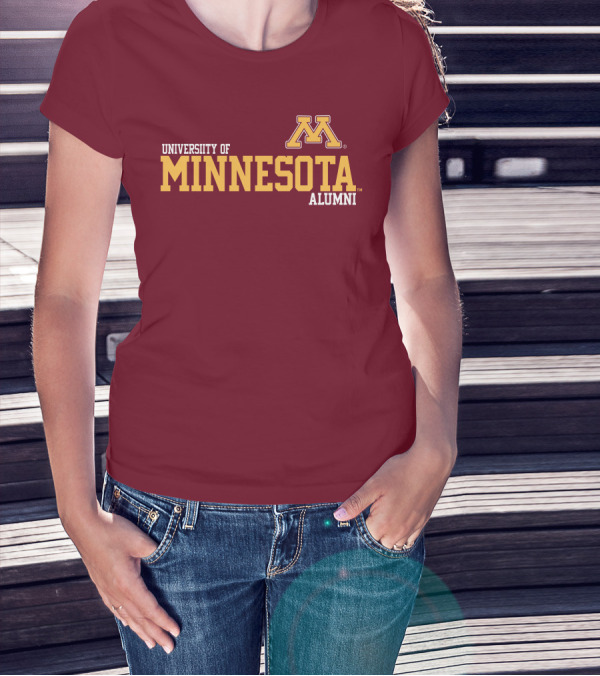 University Of Minnesota Alumni Bold Gold Maroon Iconic Collegiate T-Shirt