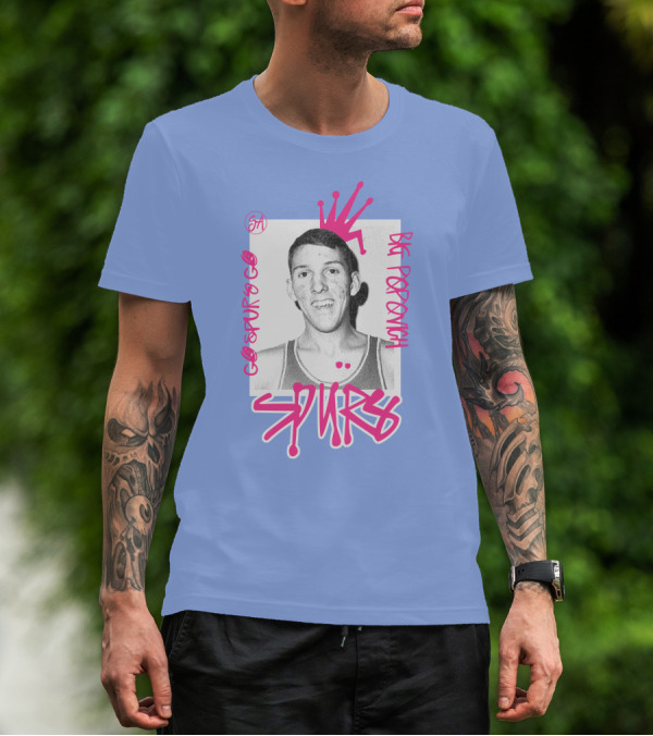 Go Spurs Go Big Popovich Spurs SA T-Shirt