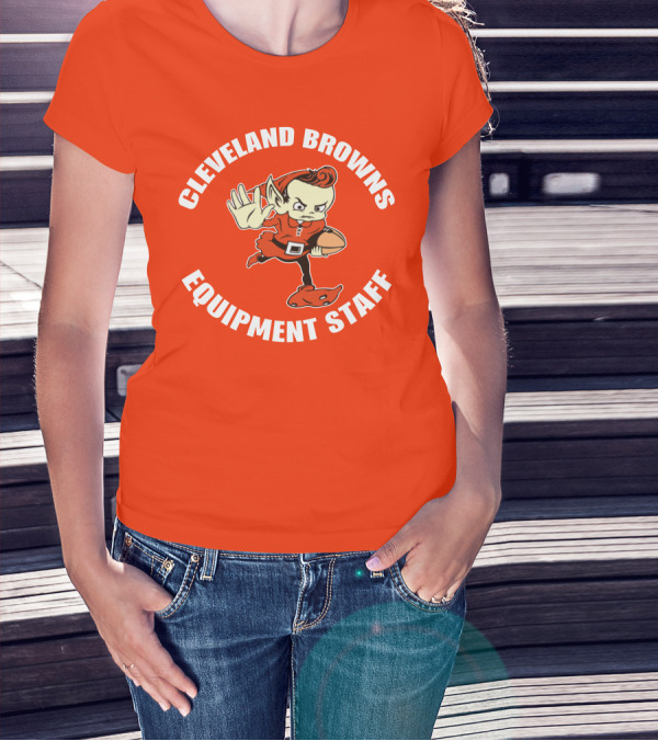 Cleveland Browns Equipment Staff Brownie Mascot T-Shirt