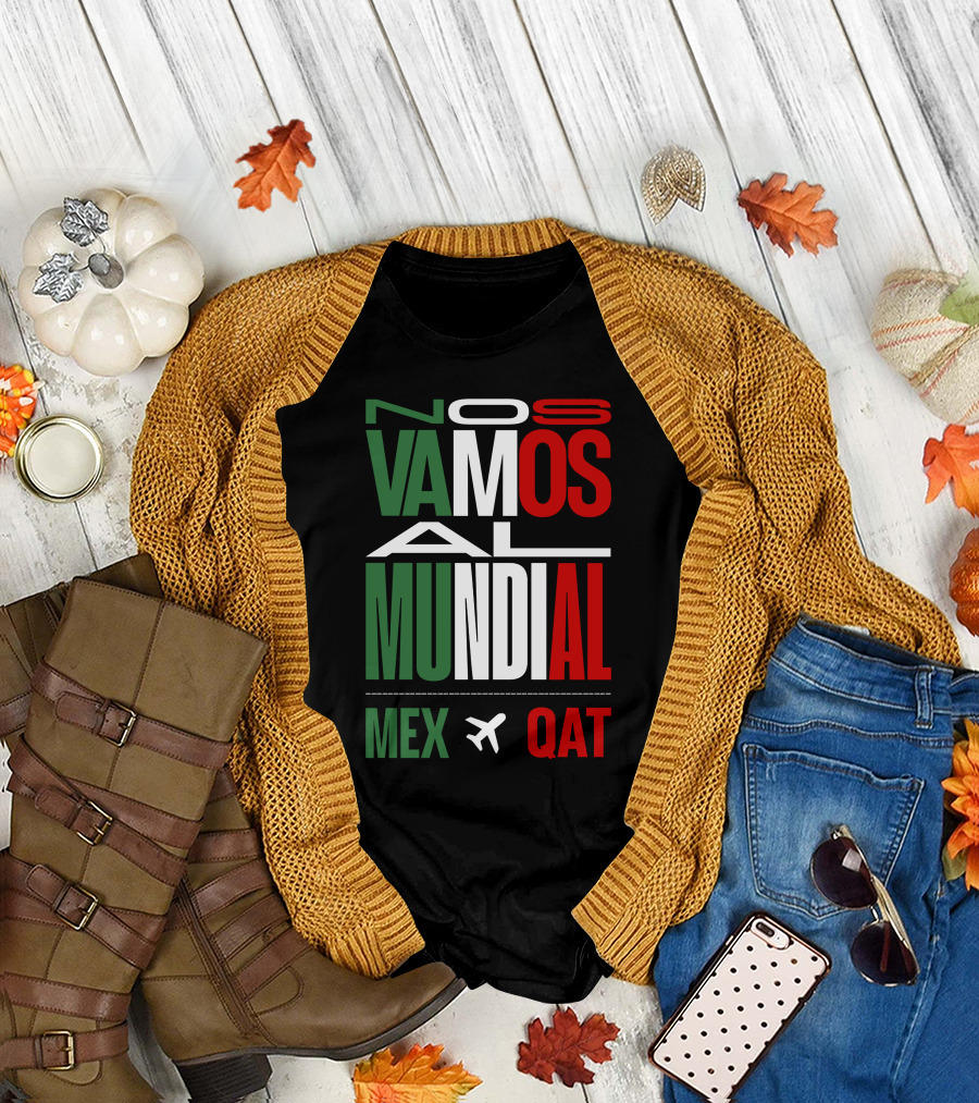 Nos Vamos Al Mundial Mex Qat Airplane T-Shirt