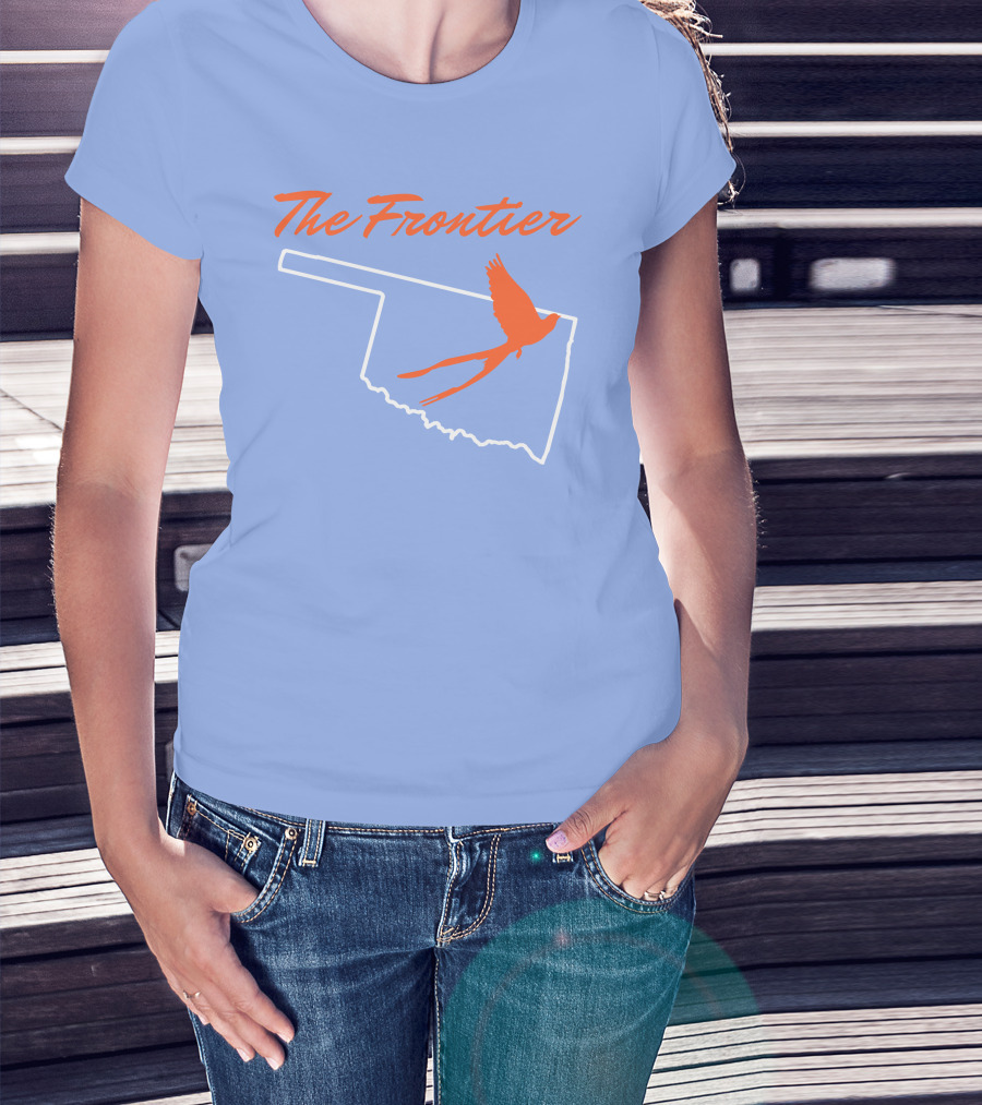The Frontier Scissor Tail Oklahoma Outline T-Shirt