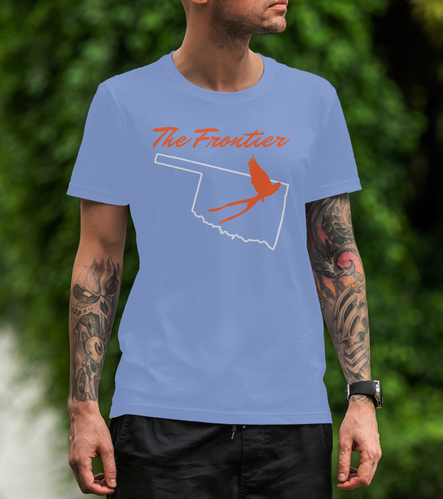 The Frontier Scissor Tail Oklahoma Outline T-Shirt