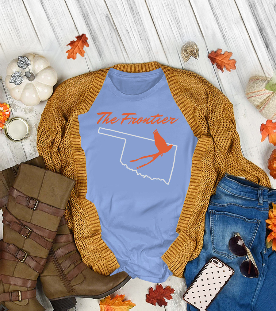 The Frontier Scissor Tail Oklahoma Outline T-Shirt