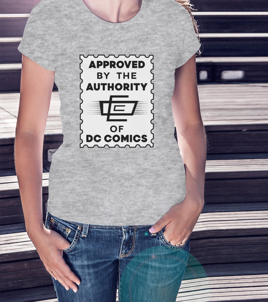 Approved By The Authority Of DC Comics Seal With Retro Stamp T-Shirt