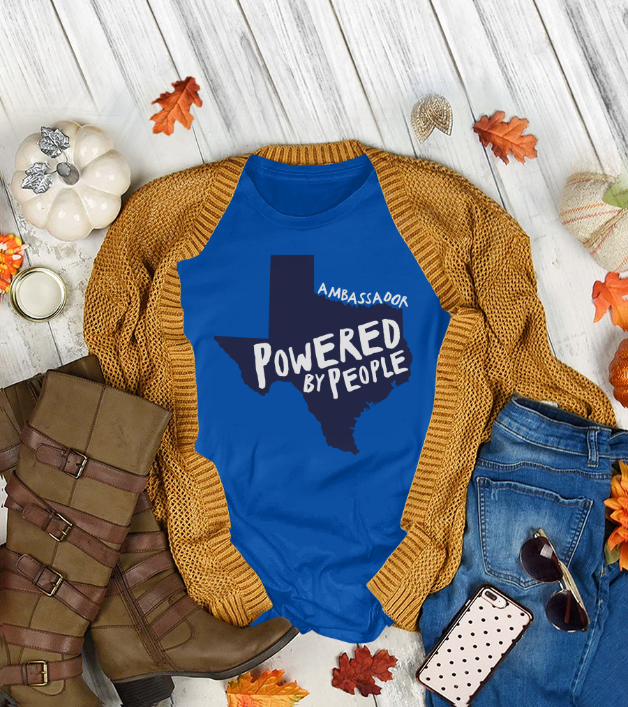 Ambassador Powered By People Texas Map T-Shirt