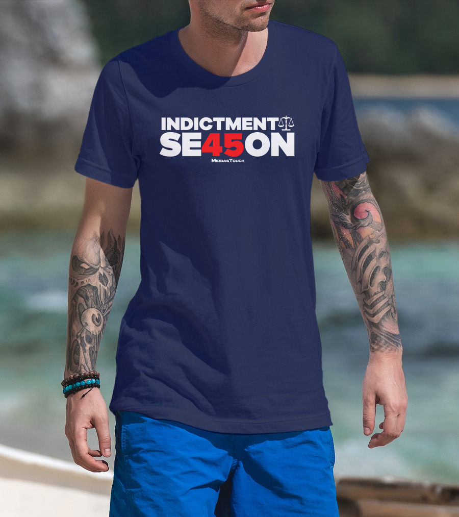 Indictment Season 45 MeidasTouch Justice Scales T-Shirt