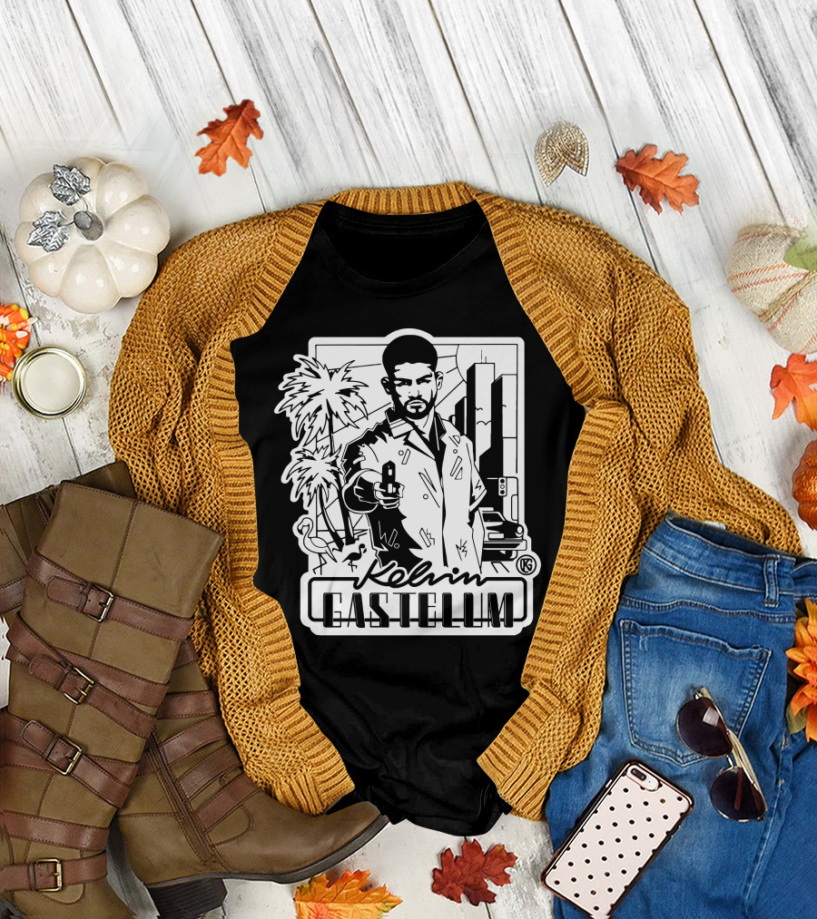 Kelvin Gastelum Palm Trees Cityscape T-Shirt