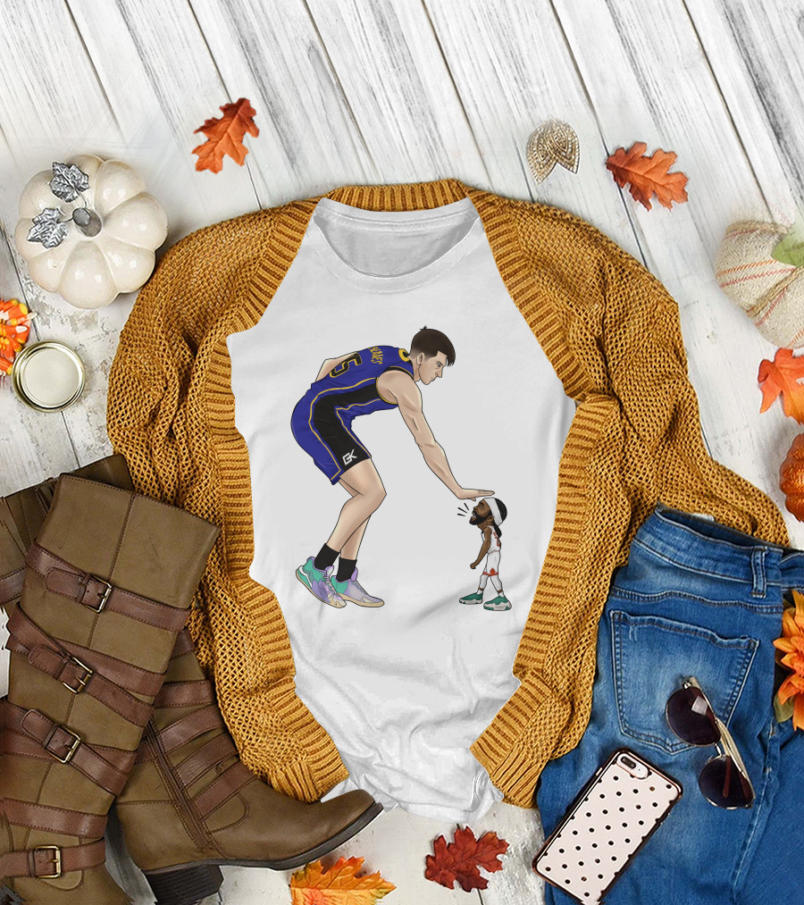 Basketball Giants and Tiny Challengers Showdown T-Shirt