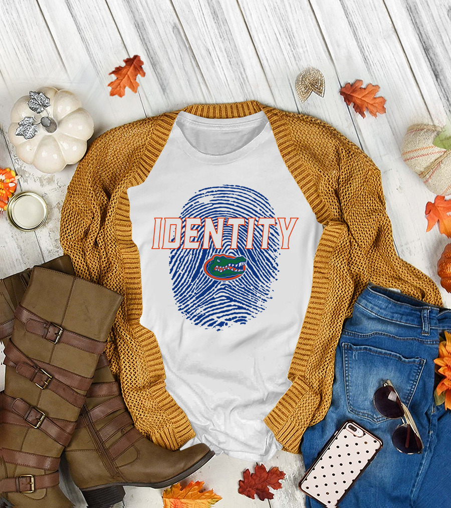 Identity Florida Gators Football Fingerprint Logo Jumpman T-Shirt