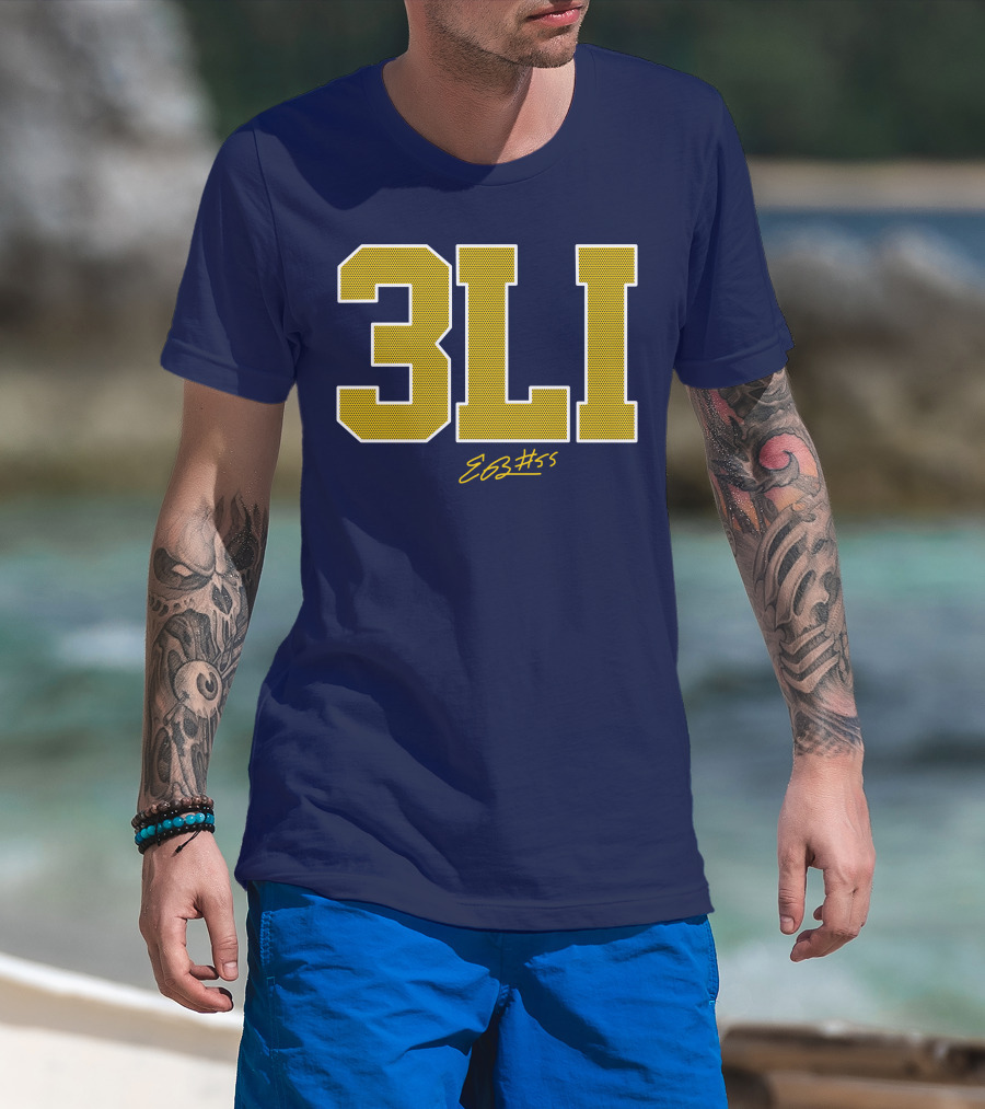3Li Eli Brooks E63 #55 The Players Trunk Store T-Shirt