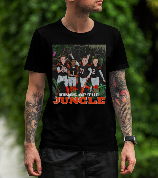 Big Cat Kings Of The Jungle Football Team Players T-Shirt