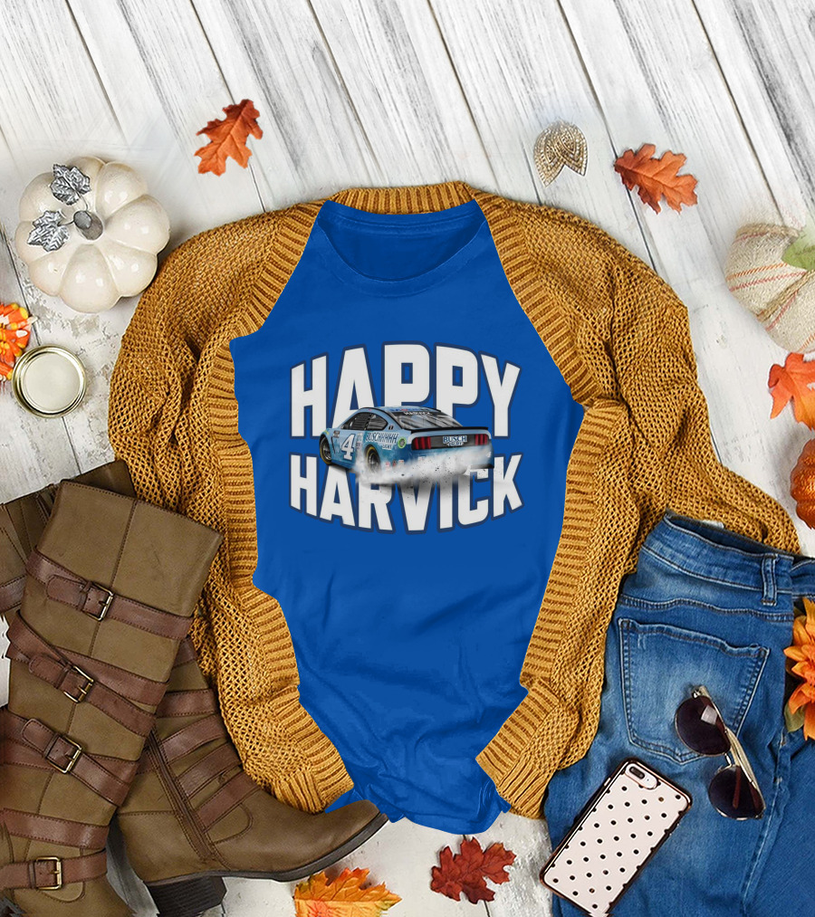 Happy Harvick Busch Racing Car Number 4 T-Shirt