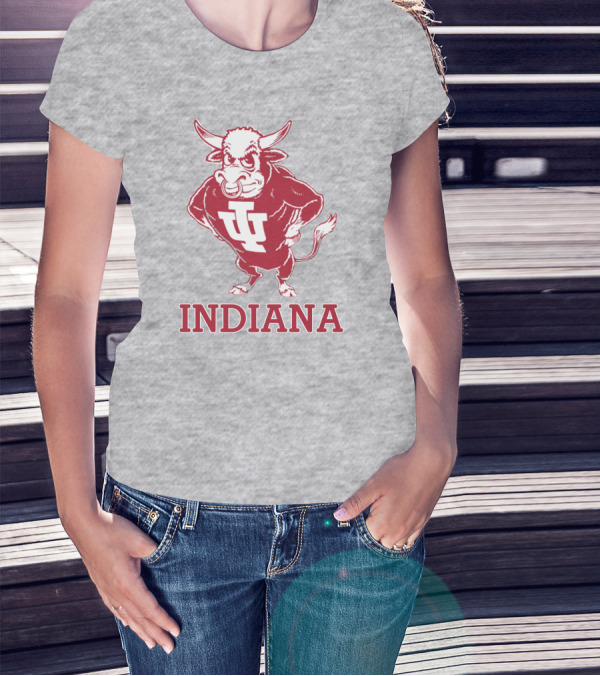 Indiana University Hoosiers IU Bison Mascot Indiana T-Shirt